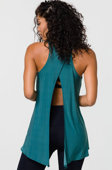 Image Title Onzie Tie Back Tank - Pale Cacti